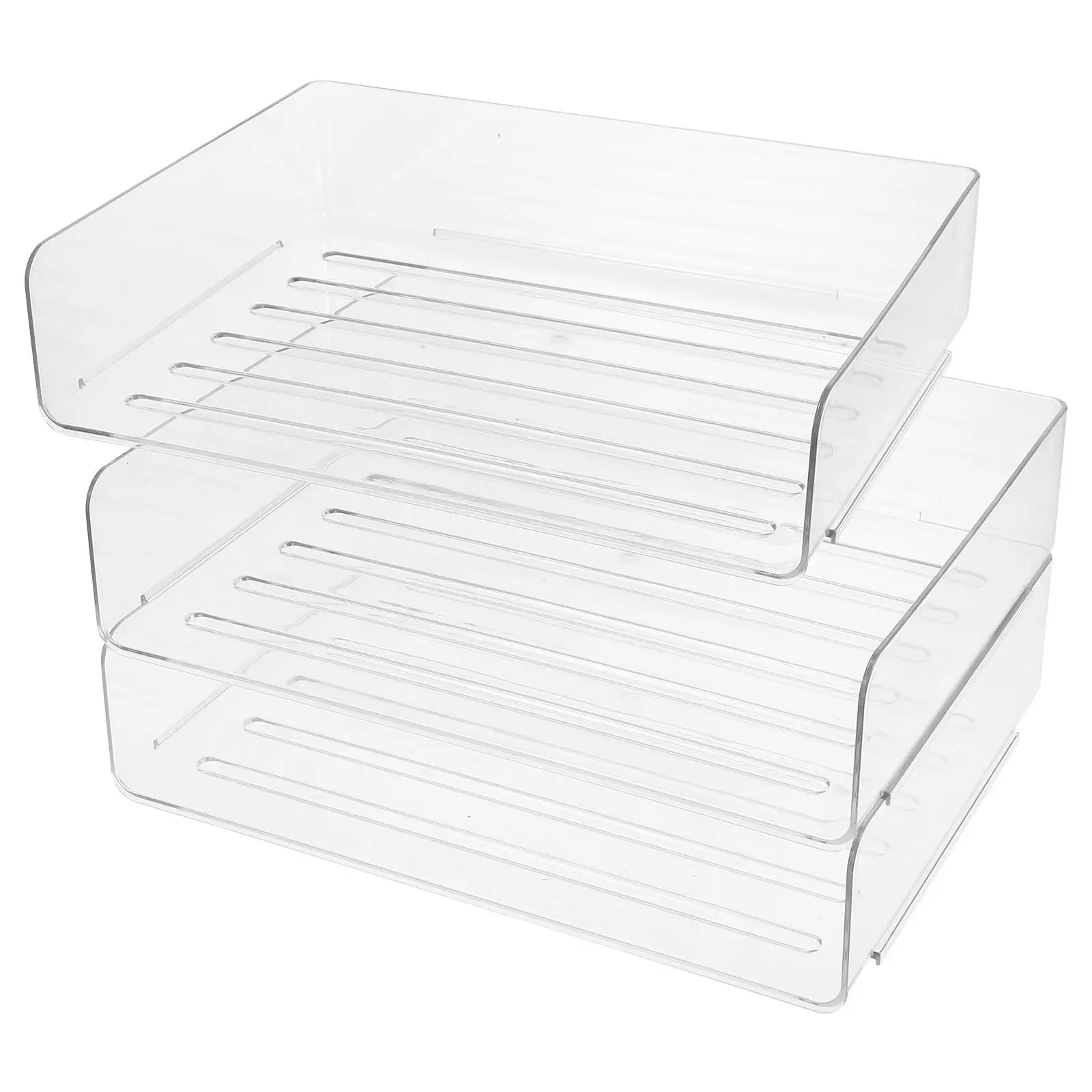3 Tier File Rack Storage Box Desk Organizer A4 Paper Tray Clear Plastic Office Documents Folder Holder
3 Tier File Rack Storage Box Desk Organizer A4 Paper Tray Clear Plastic Office Documents Folder Holder