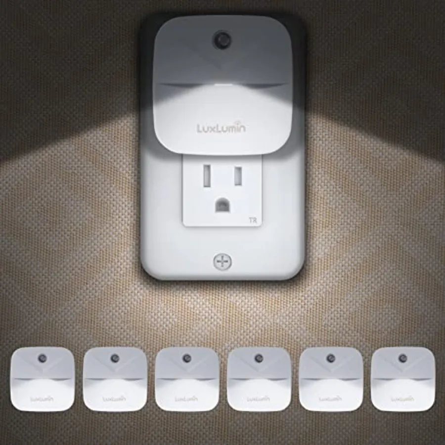 LED Night Lights Plug into Wall with Dusk-to-Dawn Sensor, Automatically Turn on and Off, Night Light for,Bedroom, Bathroom, Sta
LED Night Lights Plug into Wall with Dusk-to-Dawn Sensor, Automatically Turn on and Off, Night Light for,Bedroom, Bathroom, Sta