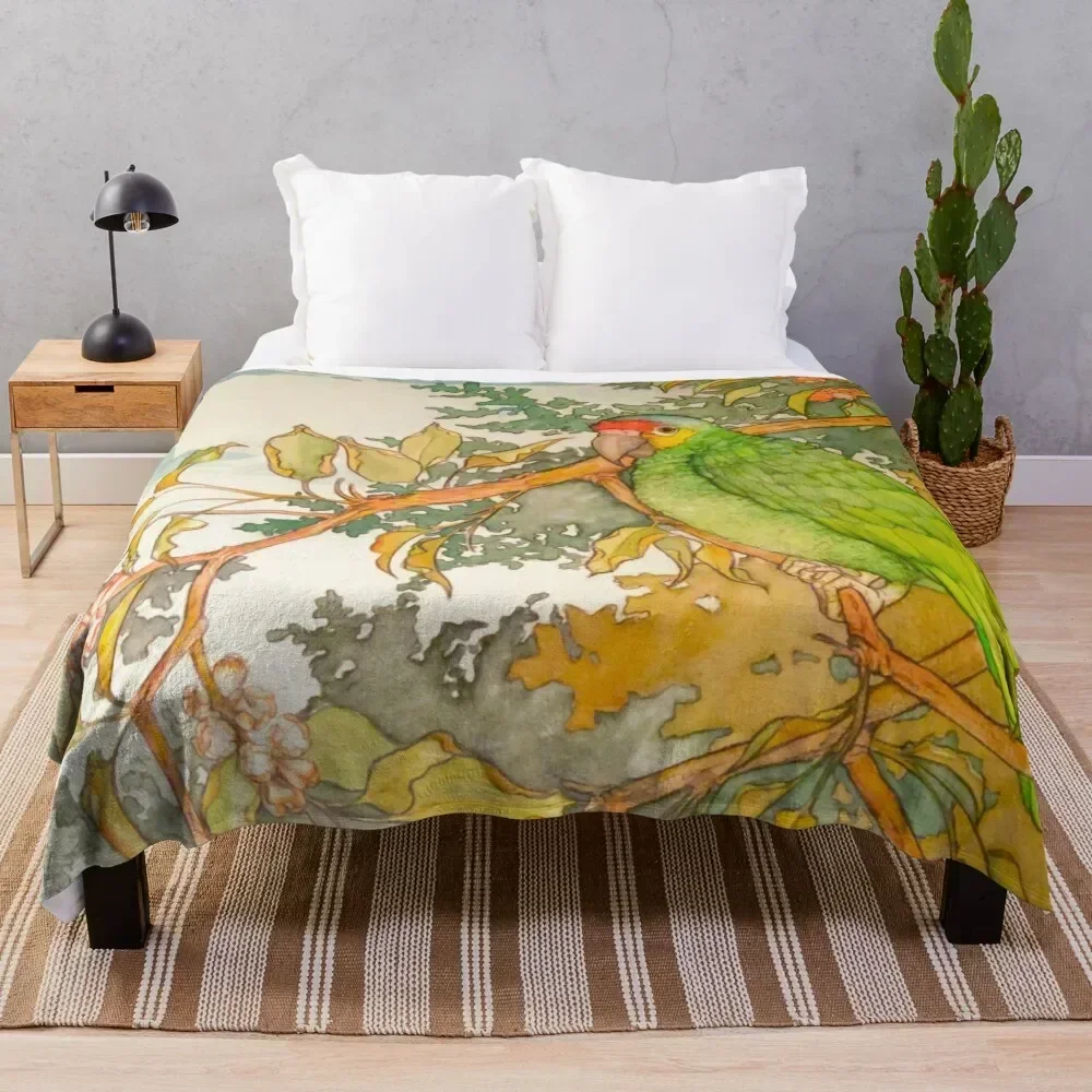 Red Lored Amazon Parrot Watercolor Throw Blanket Multi Use Warm Blanket for Living Room Bedroom
Red Lored Amazon Parrot Watercolor Throw Blanket Multi Use Warm Blanket for Living Room Bedroom