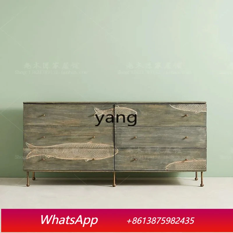 LHH solid wood locker storage cabinet French retro living room entrance cabinet
LHH solid wood locker storage cabinet French retro living room entrance cabinet