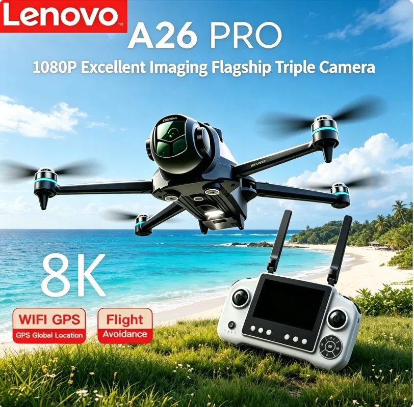 Lenovo A26 Pro 4K HD DroneTriple Camera Obstacle Avoidance Foldable RC Quadcopter,Lenovo A26 Pro FPV Brushless Motor 4K HD Drone
Lenovo A26 Pro 4K HD DroneTriple Camera Obstacle Avoidance Foldable RC Quadcopter,Lenovo A26 Pro FPV Brushless Motor 4K HD Drone