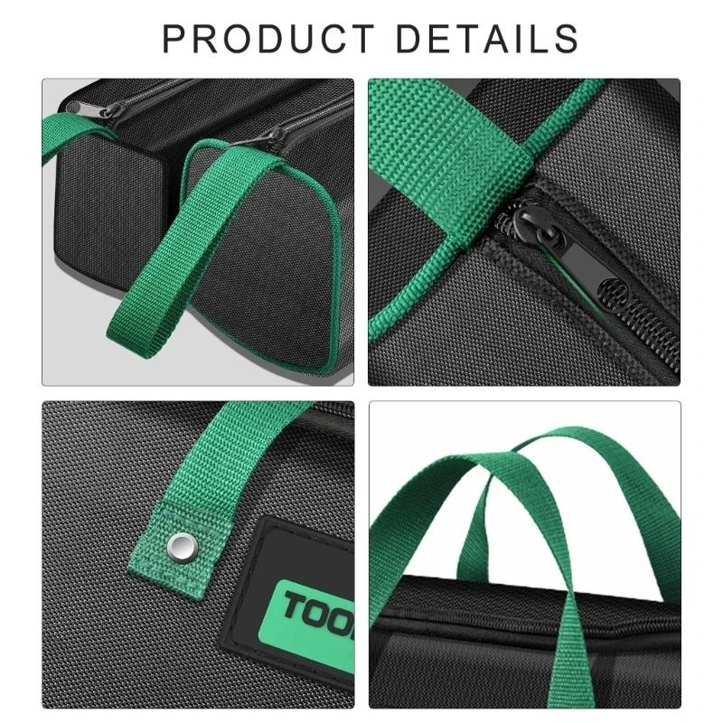 652F Spacious Green Tool Storage Bag Organizers Pouches Suitable for Electricians Using Oxford Fabric Organized Tool Carrying
652F Spacious Green Tool Storage Bag Organizers Pouches Suitable for Electricians Using Oxford Fabric Organized Tool Carrying