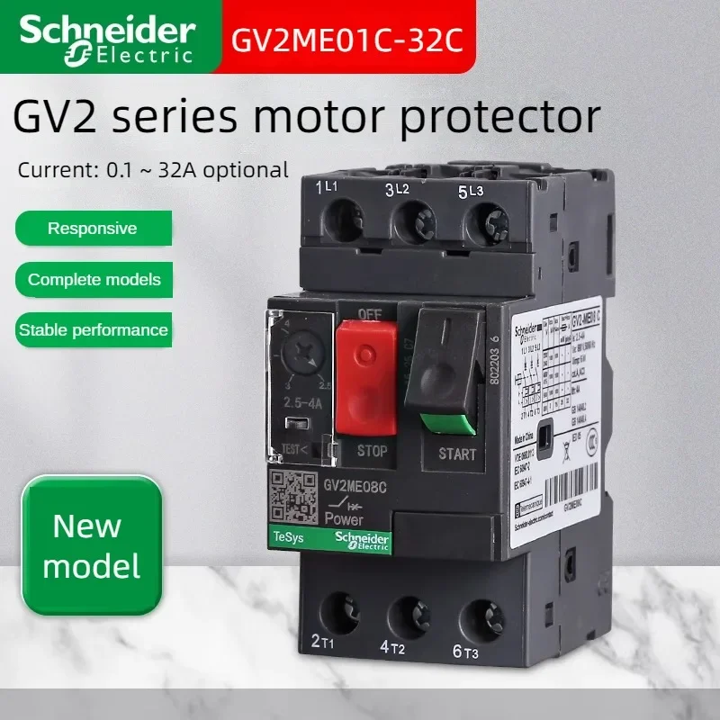 Schneider Motor Circuit Breaker Schneider GV2ME08C 10C 22C 32C 0.1A-32A Motor Start Protection Switchjavascript:
Schneider Motor Circuit Breaker Schneider GV2ME08C 10C 22C 32C 0.1A-32A Motor Start Protection Switchjavascript: