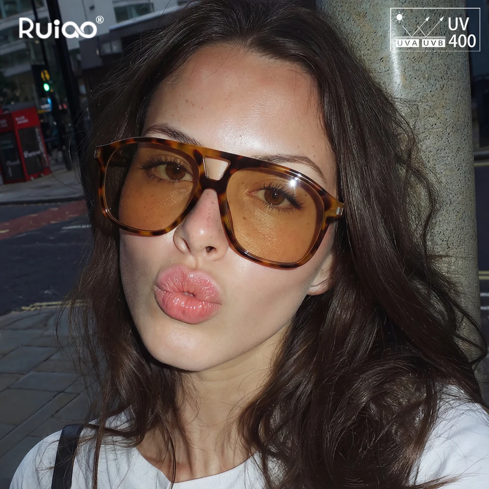 Ruiao Women big Square Sunglasses Retro Fashion UV400 Sun Glasses for Women Luxury Brand Designer Eyewear Female Shades
Ruiao Women big Square Sunglasses Retro Fashion UV400 Sun Glasses for Women Luxury Brand Designer Eyewear Female Shades