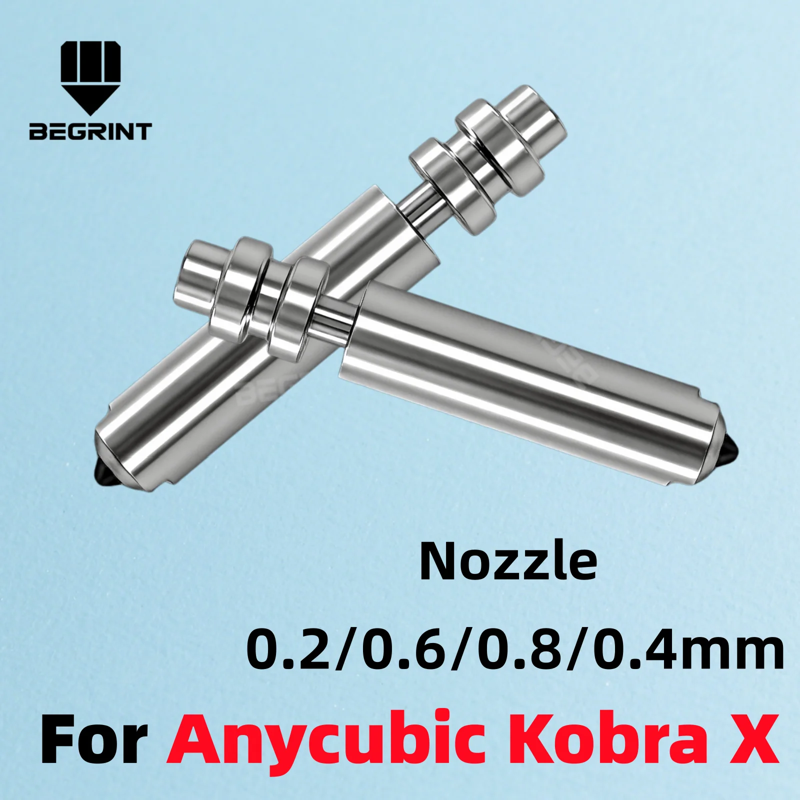 For Anycubic Kobra X 0.2/0.6/0.8/0.4mm Heatbreak KX One-Piece Hotend Bimetal Nozzles Resist 300°C Hotend 3D Printer Accessories
For Anycubic Kobra X 0.2/0.6/0.8/0.4mm Heatbreak KX One-Piece Hotend Bimetal Nozzles Resist 300°C Hotend 3D Printer Accessories