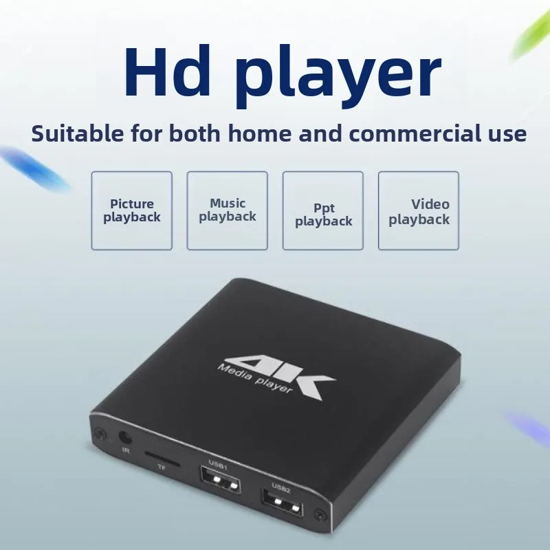 Медиаплеер 2026 Mini 4K H.265 с поддержкой Micro SD/TF карт, USB-накопителей, воспроизведением 1080P, автовоспроизведением, Full HD, мультимедийный HDD-плеер
Медиаплеер 2026 Mini 4K H.265 с поддержкой Micro SD/TF карт, USB-накопителей, воспроизведением 1080P, автовоспроизведением, Full HD, мультимедийный HDD-плеер