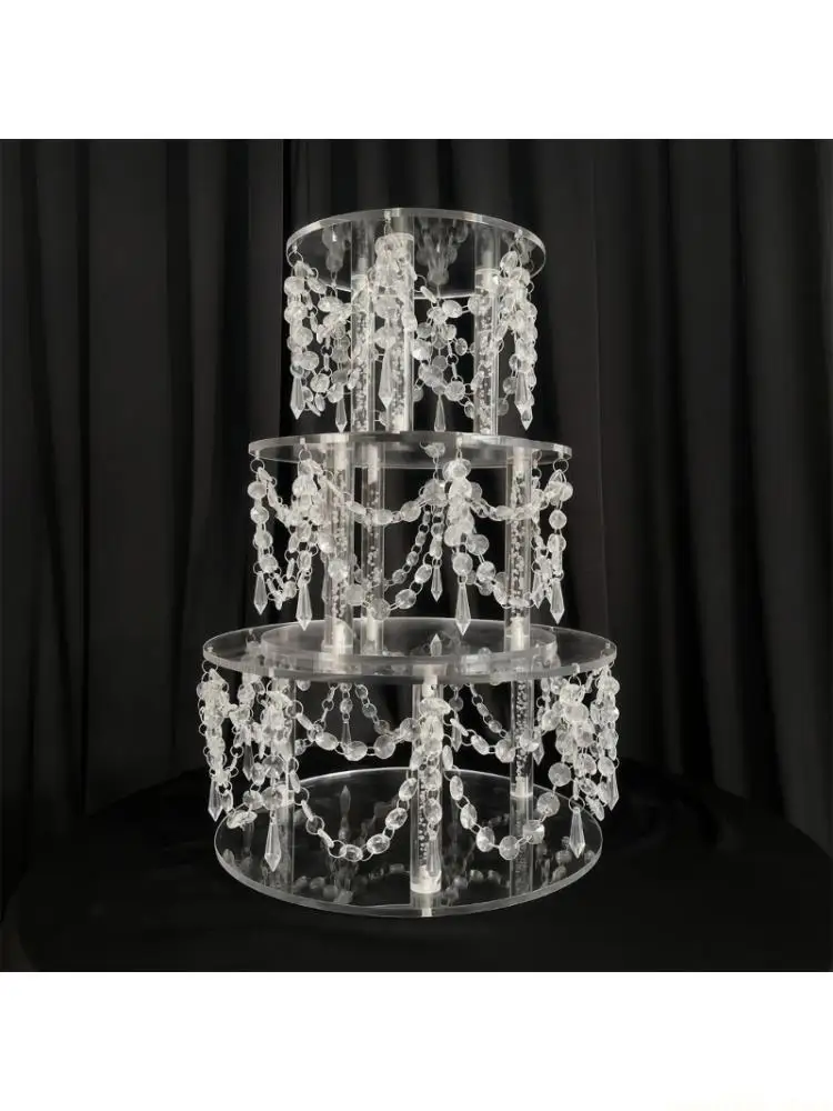 QX2E Minimalists Crystal Acrylic Dessert Tower Cake Stand with Beads for Birthday Wedding and Anniversary Celebration Display
QX2E Minimalists Crystal Acrylic Dessert Tower Cake Stand with Beads for Birthday Wedding and Anniversary Celebration Display