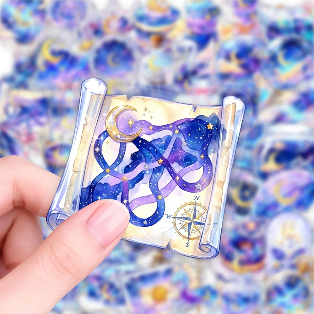 10/30/50pcs Dreamy Starry Sky Crystal Moon Stickers Cartoon Aesthetic Art Decals Scrapbook Luggage Phone Transparent PET Sticker
10/30/50pcs Dreamy Starry Sky Crystal Moon Stickers Cartoon Aesthetic Art Decals Scrapbook Luggage Phone Transparent PET Sticker