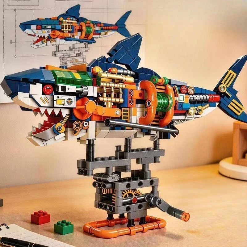 Mechanical Dinosaur Whale Shark Dinosuar Building Blocks MOC Sea Animal World Set With Light Bricks Kids STEM Toys Adult Gifts
Mechanical Dinosaur Whale Shark Dinosuar Building Blocks MOC Sea Animal World Set With Light Bricks Kids STEM Toys Adult Gifts