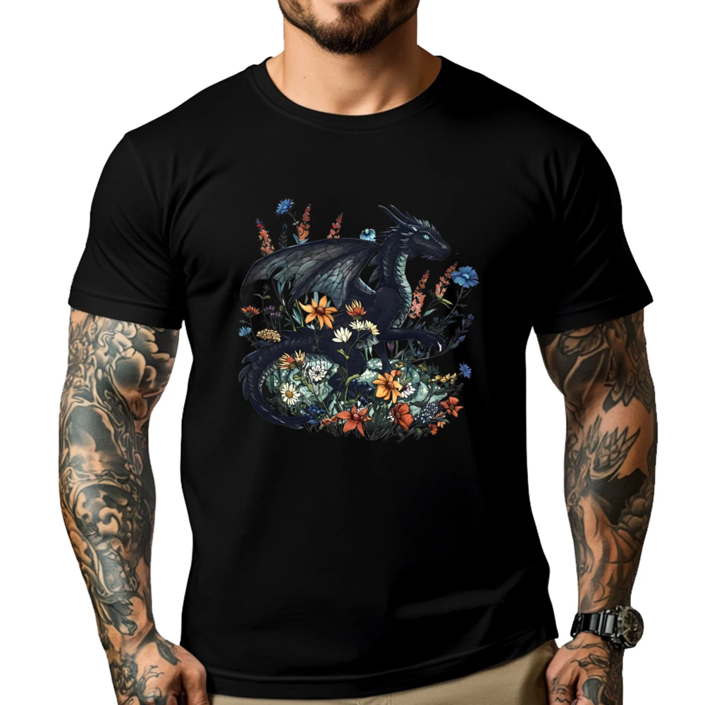 Abraxos Flower Dragon Camisetas T Shirt Men Chinese Style T Shirts For Men Men's Clothing Easter Sunday
Abraxos Flower Dragon Camisetas T Shirt Men Chinese Style T Shirts For Men Men's Clothing Easter Sunday
