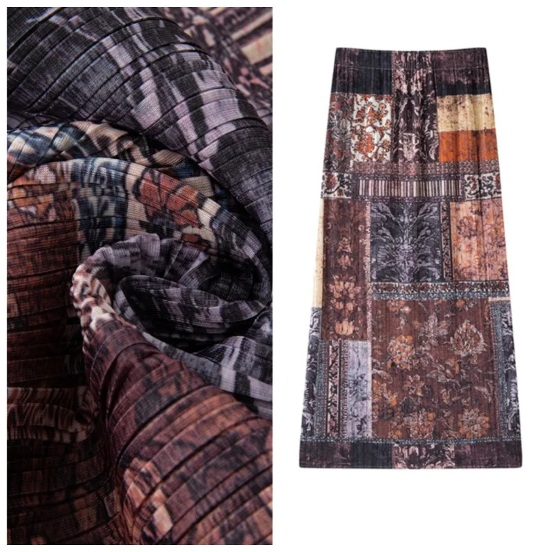 Miyake Pleated Art Print Pleats Skirt Plisse Women 2026 Summer New High Waist Jupe Slimming Pleats A-line Skirt Loose Plus Size
Miyake Pleated Art Print Pleats Skirt Plisse Women 2026 Summer New High Waist Jupe Slimming Pleats A-line Skirt Loose Plus Size