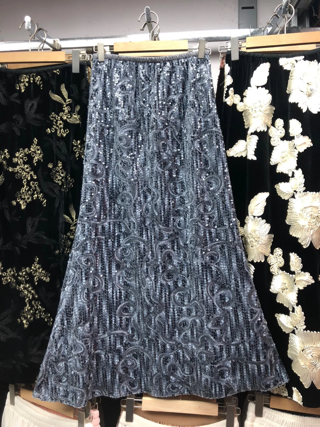 iny Heavy Industry Sequin Fi Tail Skirt f Skirt Women's Spring Autumn High Waist Slim A-Line Mid-Length Wraparound Skirt
iny Heavy Industry Sequin Fi Tail Skirt f Skirt Women's Spring Autumn High Waist Slim A-Line Mid-Length Wraparound Skirt