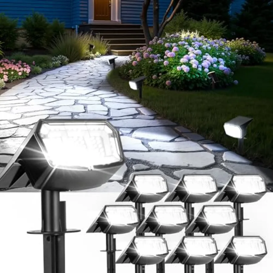 Solar Spot Lights Outdoor IP67 Waterproof, 63 LED 3 Modes Solar Landscape Spotlights for Yard Garden Pathway Wall House Garage
Solar Spot Lights Outdoor IP67 Waterproof, 63 LED 3 Modes Solar Landscape Spotlights for Yard Garden Pathway Wall House Garage