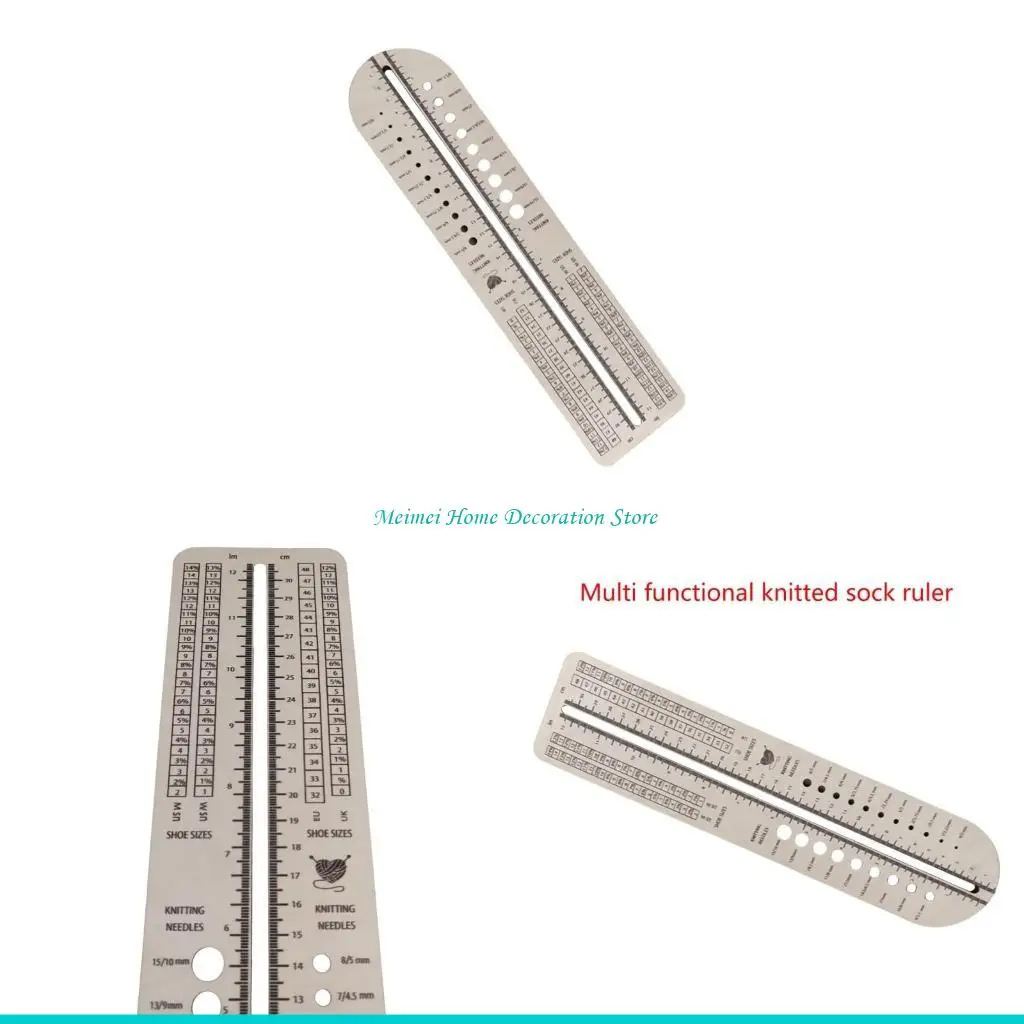 H7BF Multifunctional Sock Ruler for Knitting Professional Needle Tool Gauges Socks
H7BF Multifunctional Sock Ruler for Knitting Professional Needle Tool Gauges Socks