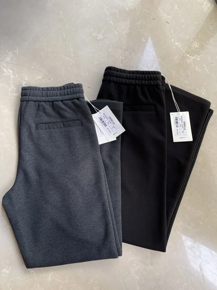 Модные мужские прямые спортивные штаны с эластичной резинкой на талии, дизайн из смеси хлопка и полиэстера, ветрозащитные повседневные брюки
Модные мужские прямые спортивные штаны с эластичной резинкой на талии, дизайн из смеси хлопка и полиэстера, ветрозащитные повседневные брюки