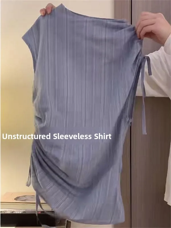 Retro Blue Striped Dstring irt Women's Summer New Sweet Versatile Design Svel Top Faionable Knot Detail Regular Fit
Retro Blue Striped Dstring irt Women's Summer New Sweet Versatile Design Svel Top Faionable Knot Detail Regular Fit