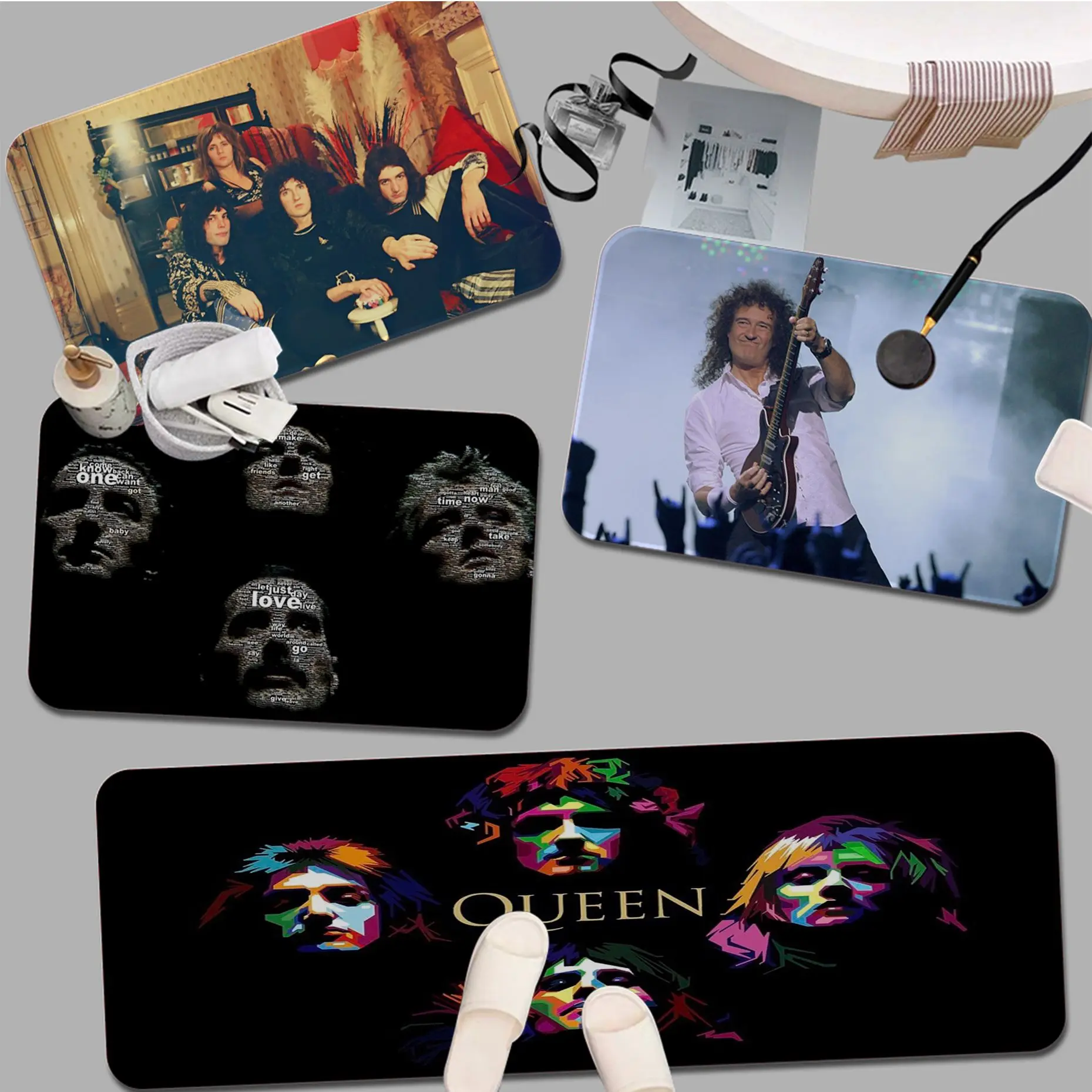 Queen Band Floor Mat Cheaper Anti-slip Modern Living Room Balcony Printed Bedside Mats
Queen Band Floor Mat Cheaper Anti-slip Modern Living Room Balcony Printed Bedside Mats