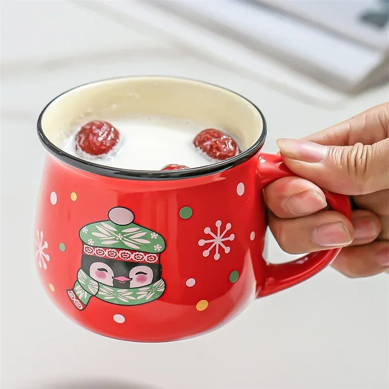 350ml Christmas Ceramic Mug Santa Elk Bear Penguin Pattern Coffee Cups Dessert Breakfast Milk Mugs New Year Xmas Gifts Decor
350ml Christmas Ceramic Mug Santa Elk Bear Penguin Pattern Coffee Cups Dessert Breakfast Milk Mugs New Year Xmas Gifts Decor