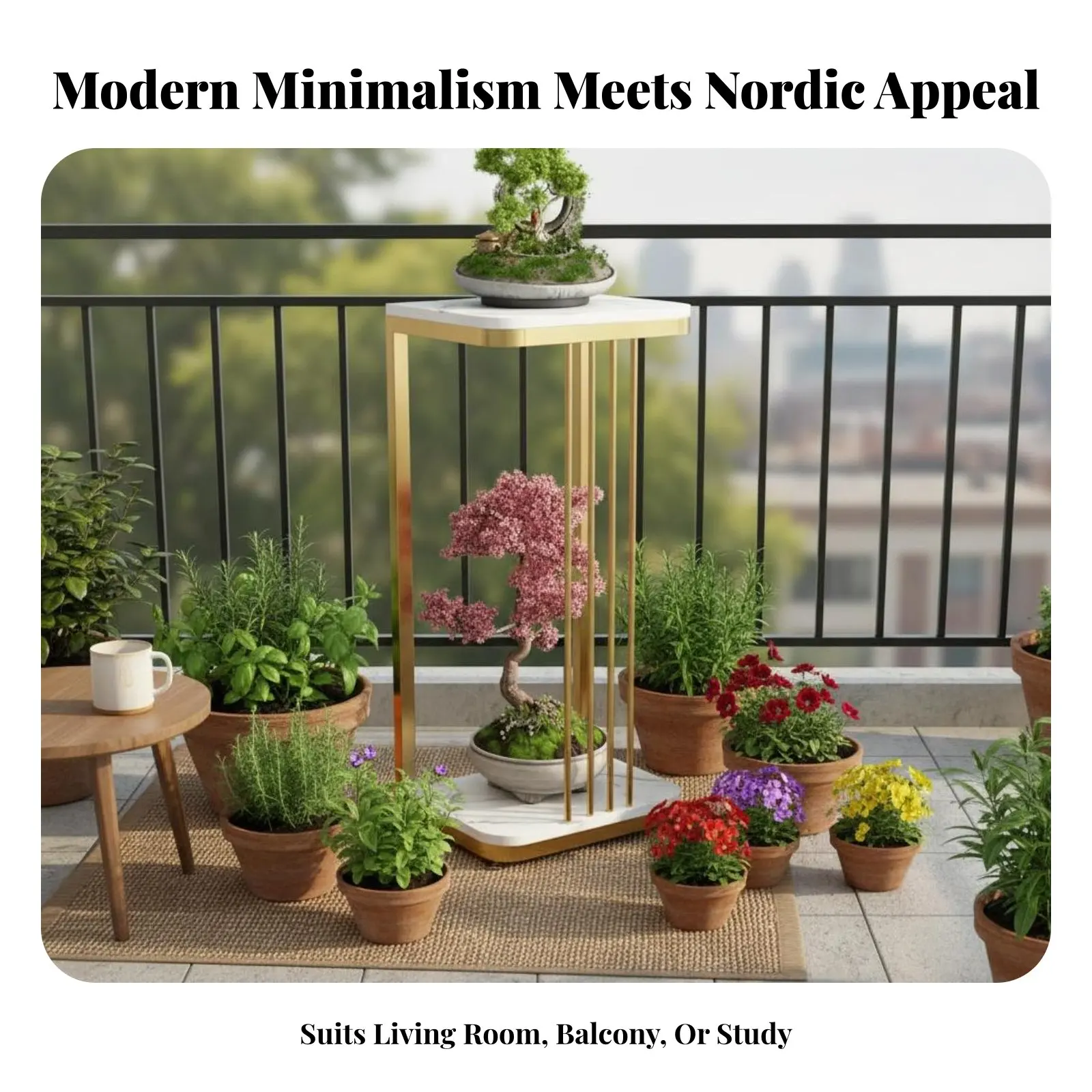 Multi-Tier Plant Stand Nordic Design Multi-Level Flower Pot Holder Modern Design Space-Saving for Homeowners, Living Room
Multi-Tier Plant Stand Nordic Design Multi-Level Flower Pot Holder Modern Design Space-Saving for Homeowners, Living Room