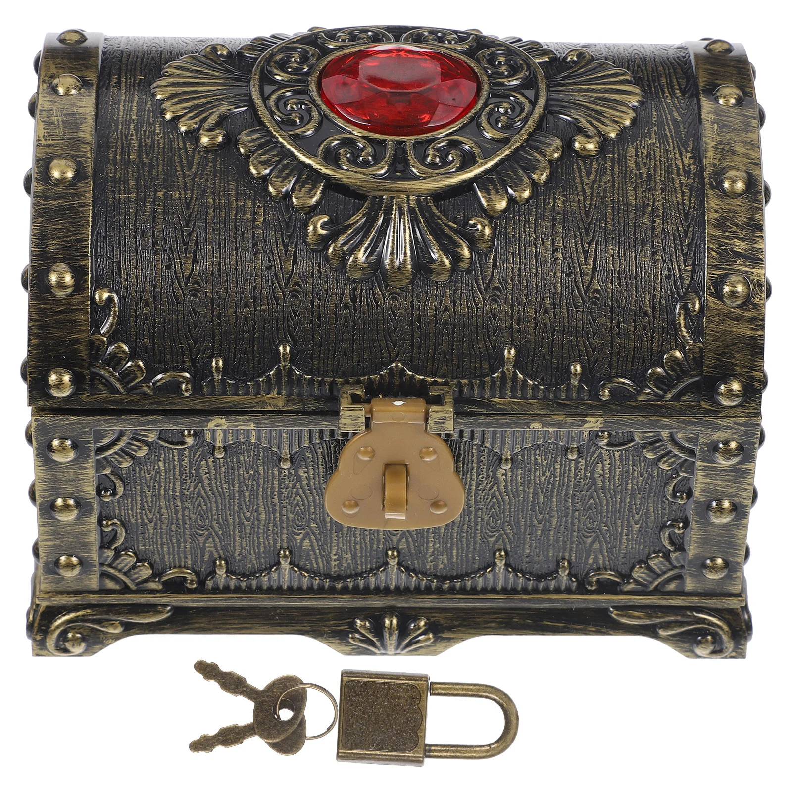 Treasure Chest Ornaments Jewelry Organizer Vintage Storage Case Plastic for Kids Boxes Craft Photo Prop
Treasure Chest Ornaments Jewelry Organizer Vintage Storage Case Plastic for Kids Boxes Craft Photo Prop
