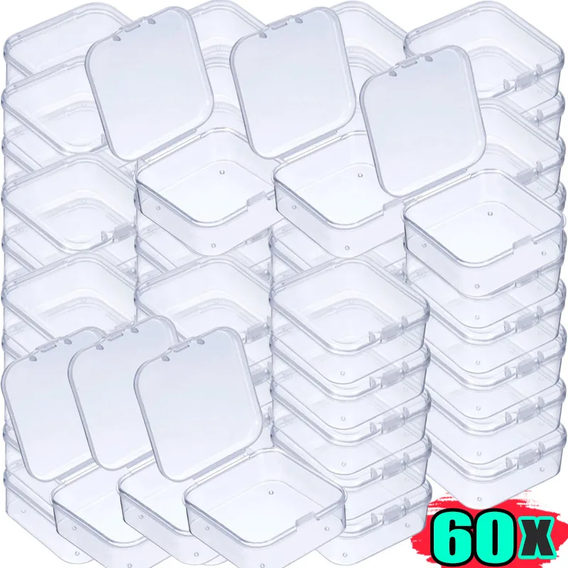 60PCS Clear Bead Storage Box Small Plastic Organizer Containers Hinged Lid Jewelry Making Craft Supplies Parts DIY Accessories
60PCS Clear Bead Storage Box Small Plastic Organizer Containers Hinged Lid Jewelry Making Craft Supplies Parts DIY Accessories