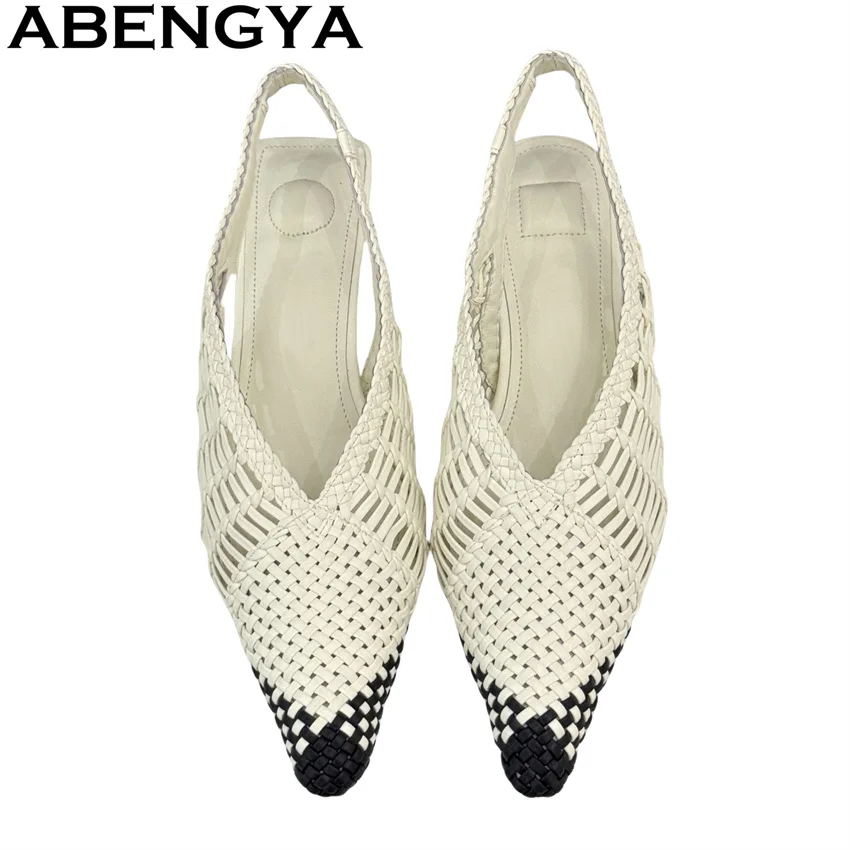 ABENGYA Multicolour Braid Pointy Toe kitten Heel Sandals Women Narrow-band Woven Sandals Summer Fashion Dress Party Shoes Mujer
ABENGYA Multicolour Braid Pointy Toe kitten Heel Sandals Women Narrow-band Woven Sandals Summer Fashion Dress Party Shoes Mujer