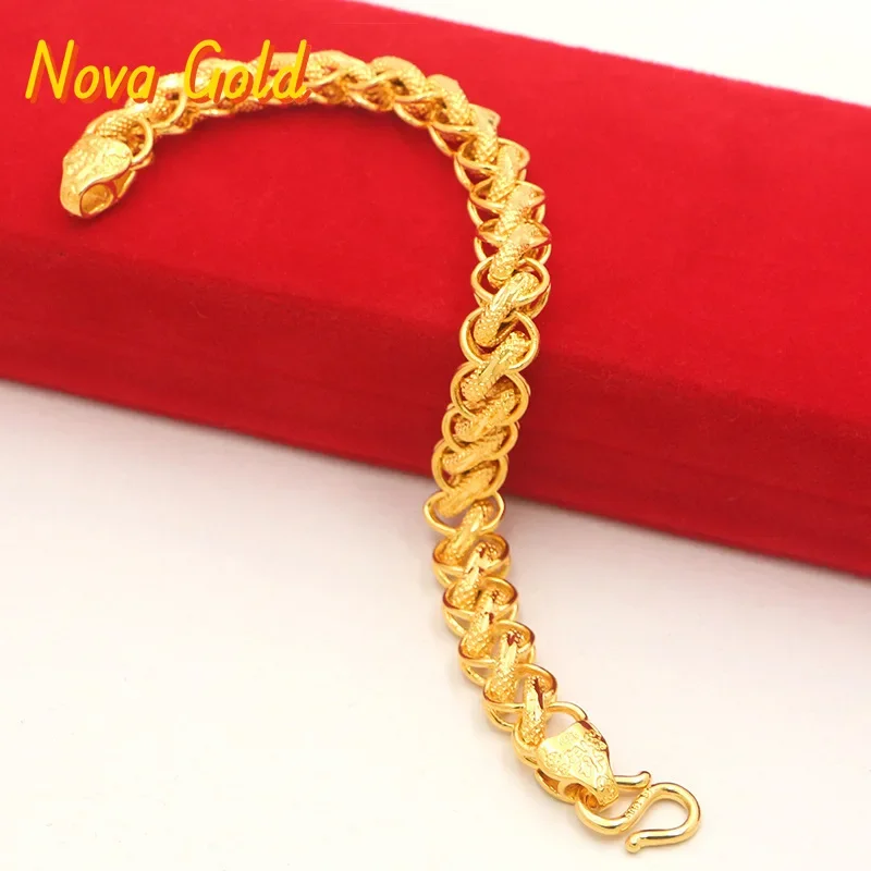 NovaGlod 9999 24K real gold 10mm bracelet domineering wide version Thai chain social style bracelet
NovaGlod 9999 24K real gold 10mm bracelet domineering wide version Thai chain social style bracelet