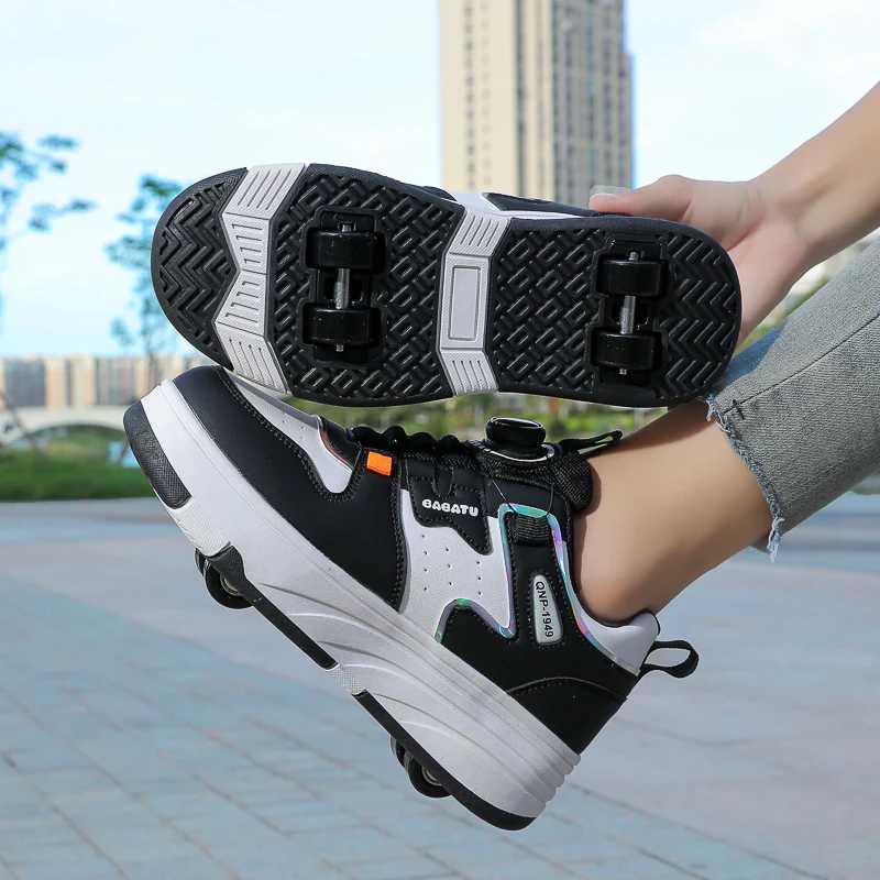 Children's Roller Skate Shoes New Style Double Wheel Detachable Student Women's Kids Boys Skateboard Sports Wheeled Shoes
Children's Roller Skate Shoes New Style Double Wheel Detachable Student Women's Kids Boys Skateboard Sports Wheeled Shoes