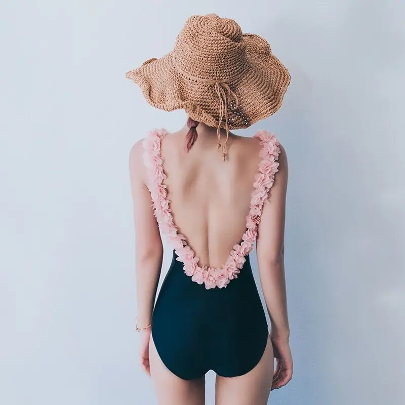 Handmade Pure Color Bal One-Piece Swimsuit for Women Thermal Vaion Spas Sexy Big Ba Exposure Slimming Design
Handmade Pure Color Bal One-Piece Swimsuit for Women Thermal Vaion Spas Sexy Big Ba Exposure Slimming Design