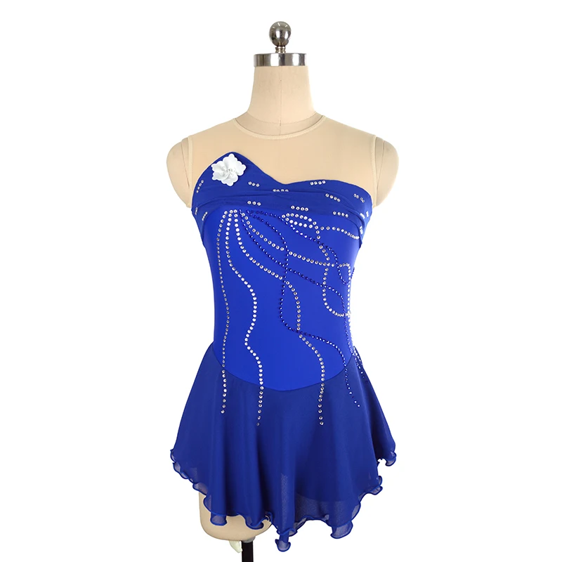 Nasinaya Figure Skating Dress Customized Competition Women's Children's Rhythmic Gymnastics Navy Blue Oblique Neck Clothing
Nasinaya Figure Skating Dress Customized Competition Women's Children's Rhythmic Gymnastics Navy Blue Oblique Neck Clothing