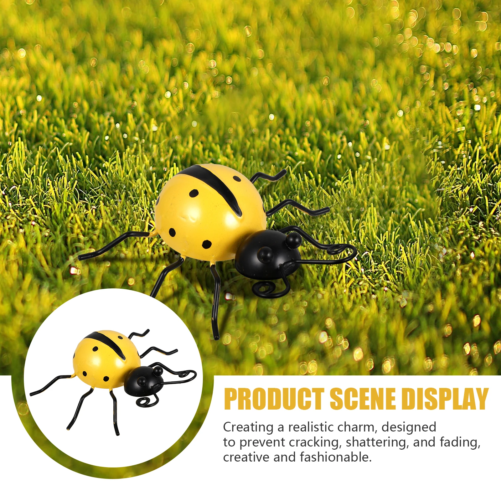5 Pcs Ladybug Garden naments High Quality Iron Durable Figurines Fresh Colors Decor Yard Accessories Simulation
5 Pcs Ladybug Garden naments High Quality Iron Durable Figurines Fresh Colors Decor Yard Accessories Simulation