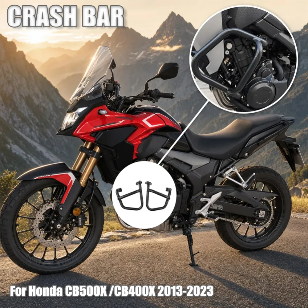 CB 500X 400X Motorcycle Crash Bar Engine Guard Stung Cage Highway Bumper Carbon Steel For Honda CB500X CB400X 2013-2023 CB500F
CB 500X 400X Motorcycle Crash Bar Engine Guard Stung Cage Highway Bumper Carbon Steel For Honda CB500X CB400X 2013-2023 CB500F
