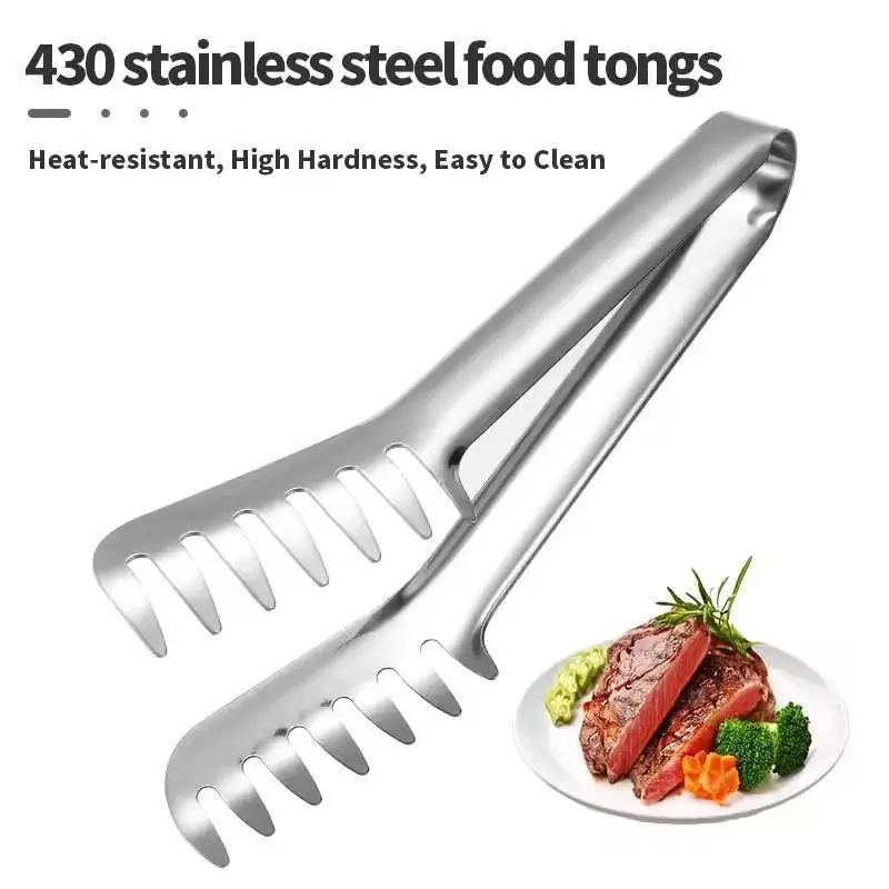 Multifunctional Stainless Steel Spaghetti Tongs for Pasta Salad Serving Food Clip BBQ Grilling Pasta Forks Kitchen Cooking Tools
Multifunctional Stainless Steel Spaghetti Tongs for Pasta Salad Serving Food Clip BBQ Grilling Pasta Forks Kitchen Cooking Tools