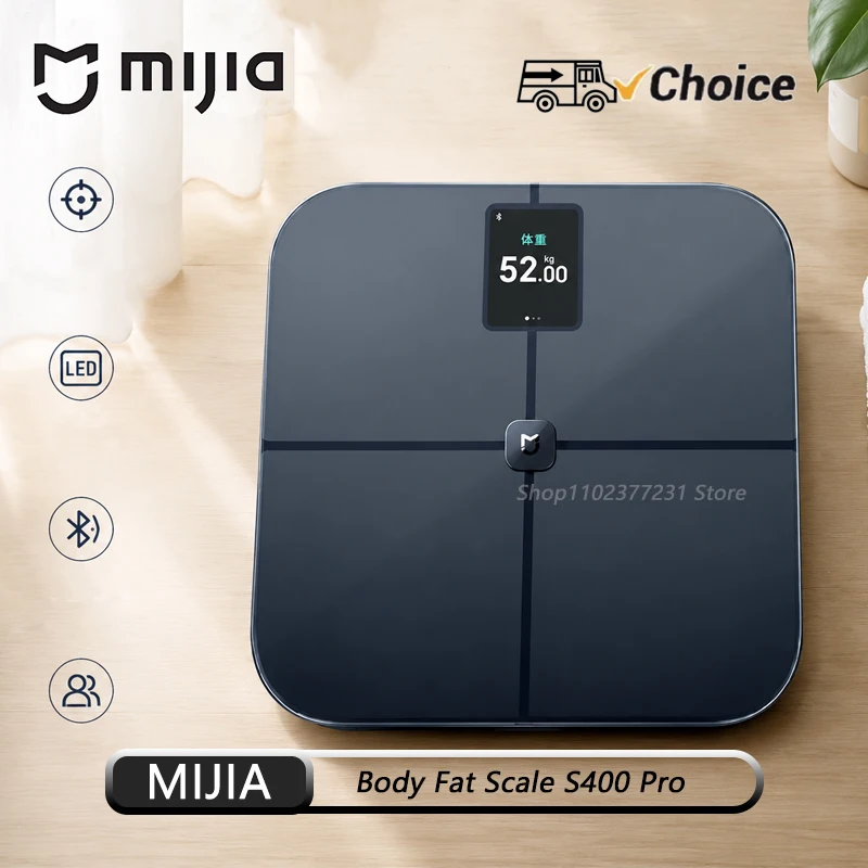 Mijia Body Fat Scale S400 Pro 3.5in TFT Color Screen Bluetooth5.1 Smart Home Body Composition Scale Work with Mi Home APP
Mijia Body Fat Scale S400 Pro 3.5in TFT Color Screen Bluetooth5.1 Smart Home Body Composition Scale Work with Mi Home APP
