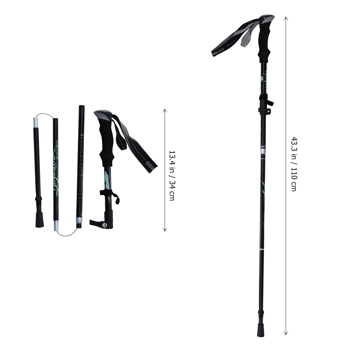 Multi-Section Folding Aluminium Alloy Trekking Pole Ultra- -Resistant Tip Mountaineering Hiking Camping Skiing Walking
Multi-Section Folding Aluminium Alloy Trekking Pole Ultra- -Resistant Tip Mountaineering Hiking Camping Skiing Walking