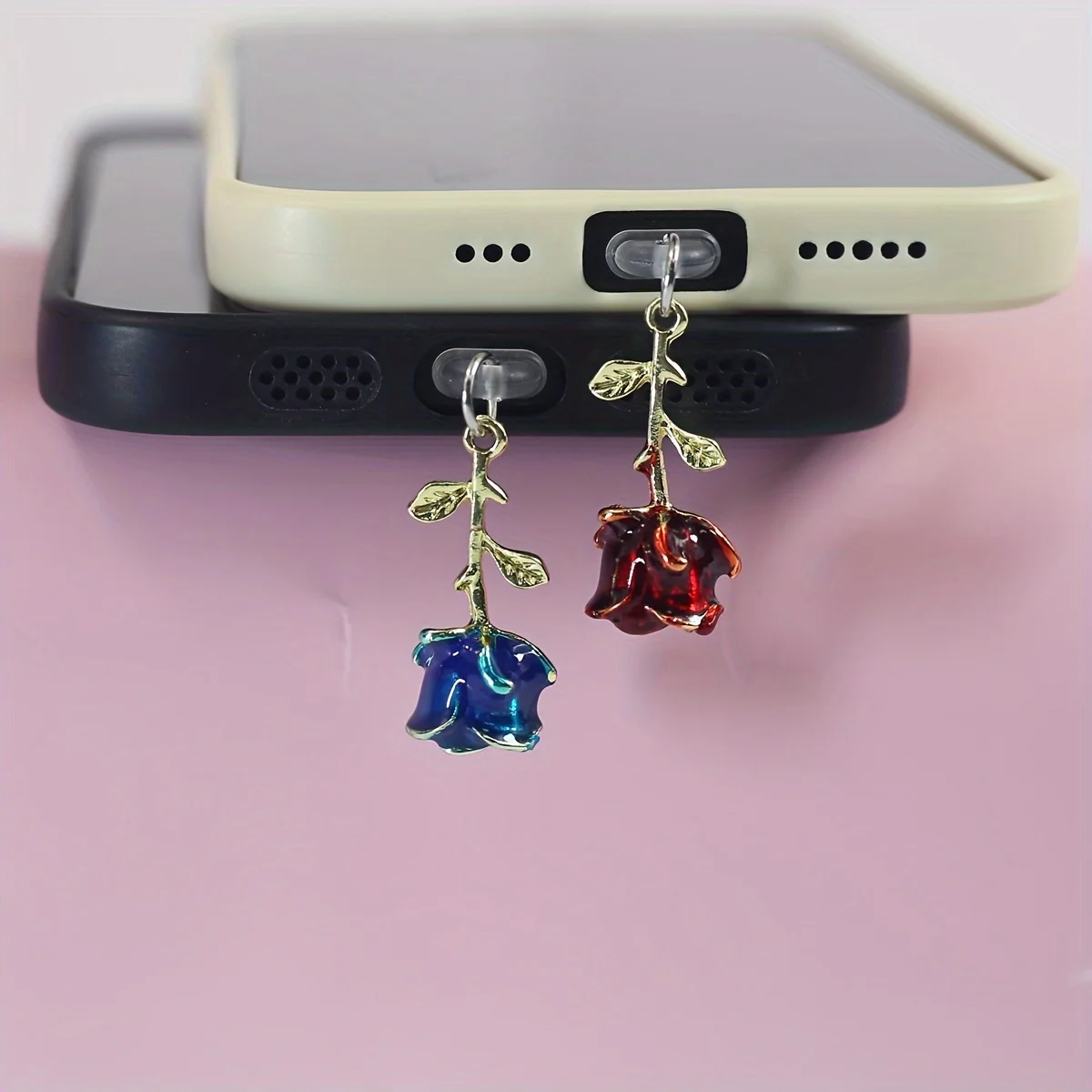 Red Rose, Blue Rose Mobile Phone Dust Plug Accessories, Mobile Phone Decorative Pendant, Suitable for Iphone, Suitable for Samsung Type-C Charging Port, Valentine's Day Gift
Red Rose, Blue Rose Mobile Phone Dust Plug Accessories, Mobile Phone Decorative Pendant, Suitable for Iphone, Suitable for Samsung Type-C Charging Port, Valentine's Day Gift
