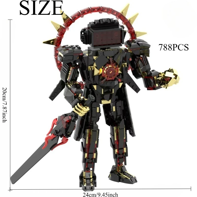 788PCS Titan Surveillance Mech Building Kit - MOC Sci-Fi Robot Model for Adult Collectors, Futuristic DIY Gift with Guide
788PCS Titan Surveillance Mech Building Kit - MOC Sci-Fi Robot Model for Adult Collectors, Futuristic DIY Gift with Guide