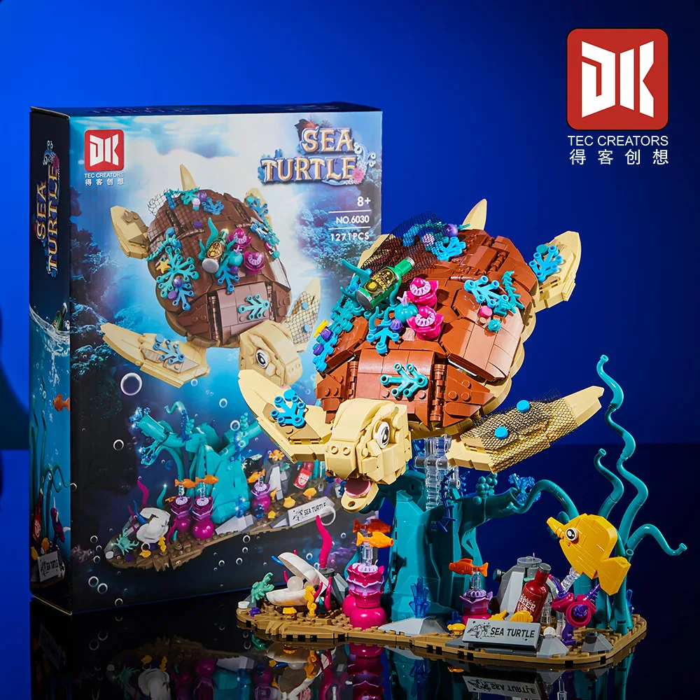 1271pcs MOC Idea Undersea Creature Turtle Building Blocks Bricks Assembling Model DIY Toys for Children Birthday Gift Set
1271pcs MOC Idea Undersea Creature Turtle Building Blocks Bricks Assembling Model DIY Toys for Children Birthday Gift Set