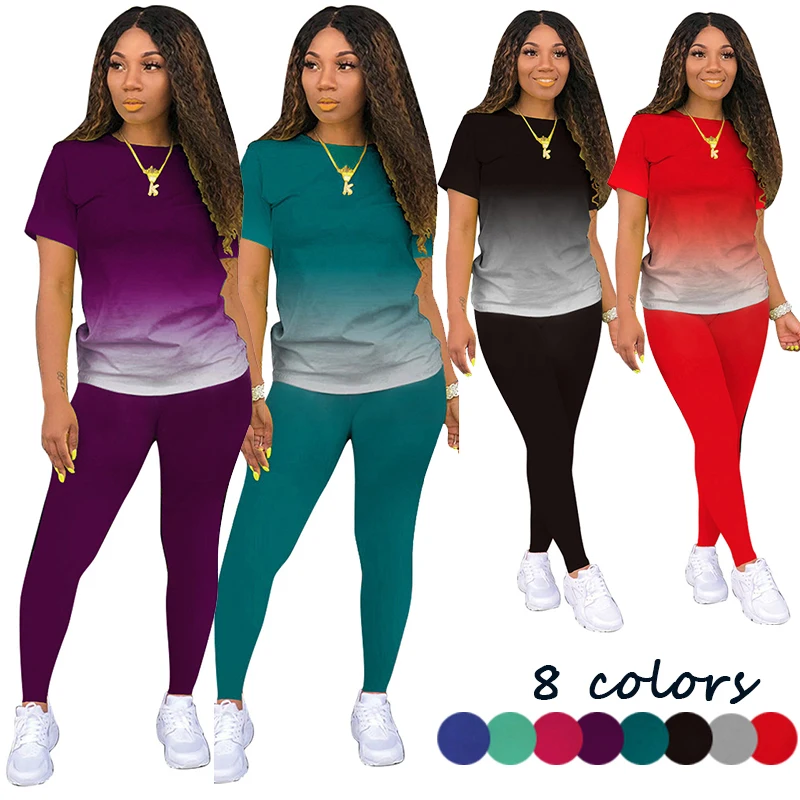 2 Piece Sets Women Outfit Spring Summer Short Sleeve and Pants Tracksuit Fashion Casual Streetwear Female Outfits
2 Piece Sets Women Outfit Spring Summer Short Sleeve and Pants Tracksuit Fashion Casual Streetwear Female Outfits