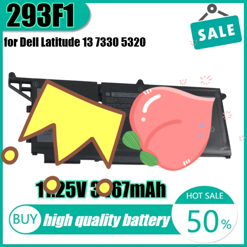 11.25V 41Wh 3467mAh 293F1 Notebook Battery for Dell Latitude 13 7330 5320 Rugged Extreme 404T8 8WRCR 01VX5
11.25V 41Wh 3467mAh 293F1 Notebook Battery for Dell Latitude 13 7330 5320 Rugged Extreme 404T8 8WRCR 01VX5