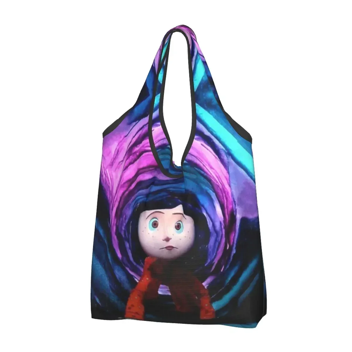 Забавная Хэллоуин, Ужасный фильм, сумка-тоут для покупок Coraline, Портативная сумка через плечо для покупки продуктов
Забавная Хэллоуин, Ужасный фильм, сумка-тоут для покупок Coraline, Портативная сумка через плечо для покупки продуктов