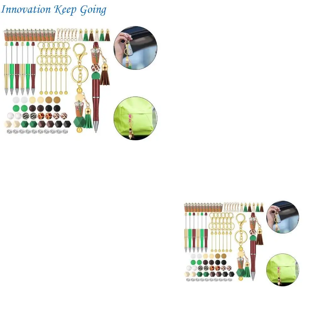 E65C 86Pcs Beadable Ballpoint Pen with Beads, Keychain Hooks, and Tassels for Kid
E65C 86Pcs Beadable Ballpoint Pen with Beads, Keychain Hooks, and Tassels for Kid