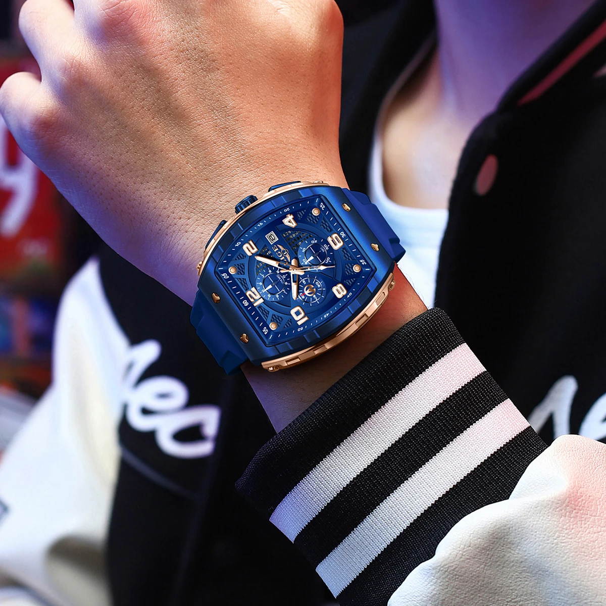 LIGE Top Brand Men's Silicone Watches Luxury Square Quartz Wristwatch Waterproof Luminous Chronograph Watch for Men Date Clock
LIGE Top Brand Men's Silicone Watches Luxury Square Quartz Wristwatch Waterproof Luminous Chronograph Watch for Men Date Clock