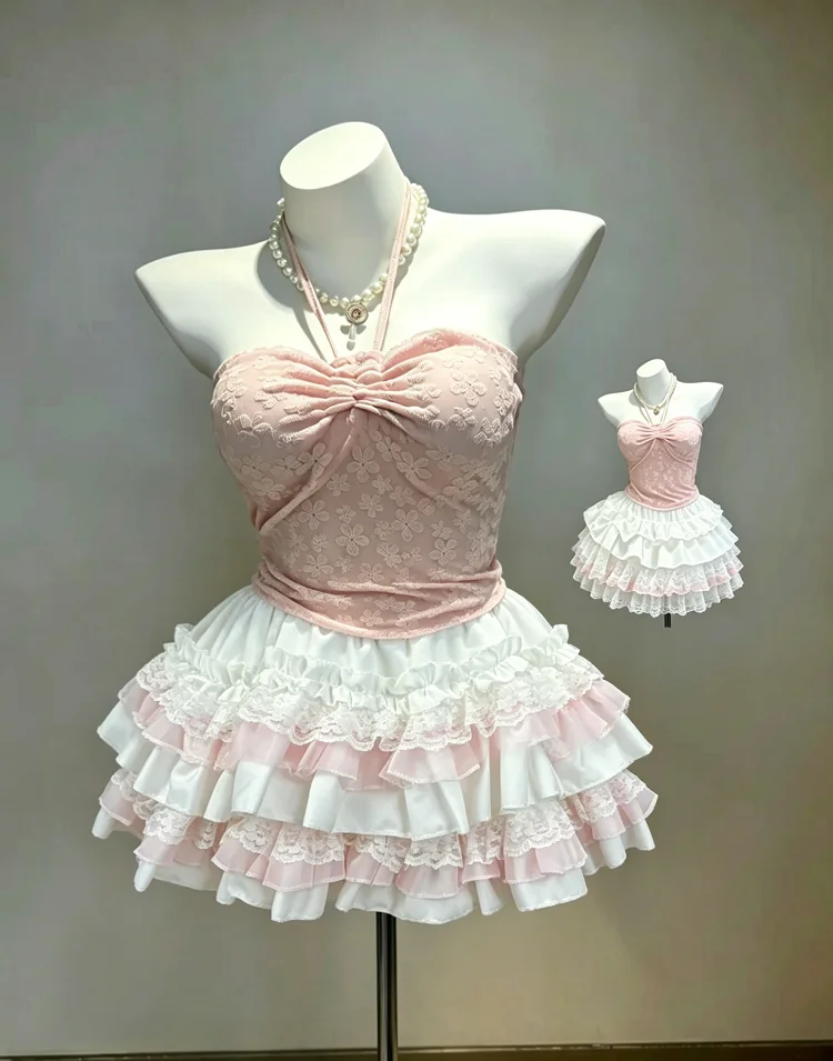 Cute Vintage Y2k Harajuku Lolita Cake Skirt Women Sweet Lace Ruffle A Line Princess Mini Skirt Daily Party Faldas Mujer
Cute Vintage Y2k Harajuku Lolita Cake Skirt Women Sweet Lace Ruffle A Line Princess Mini Skirt Daily Party Faldas Mujer