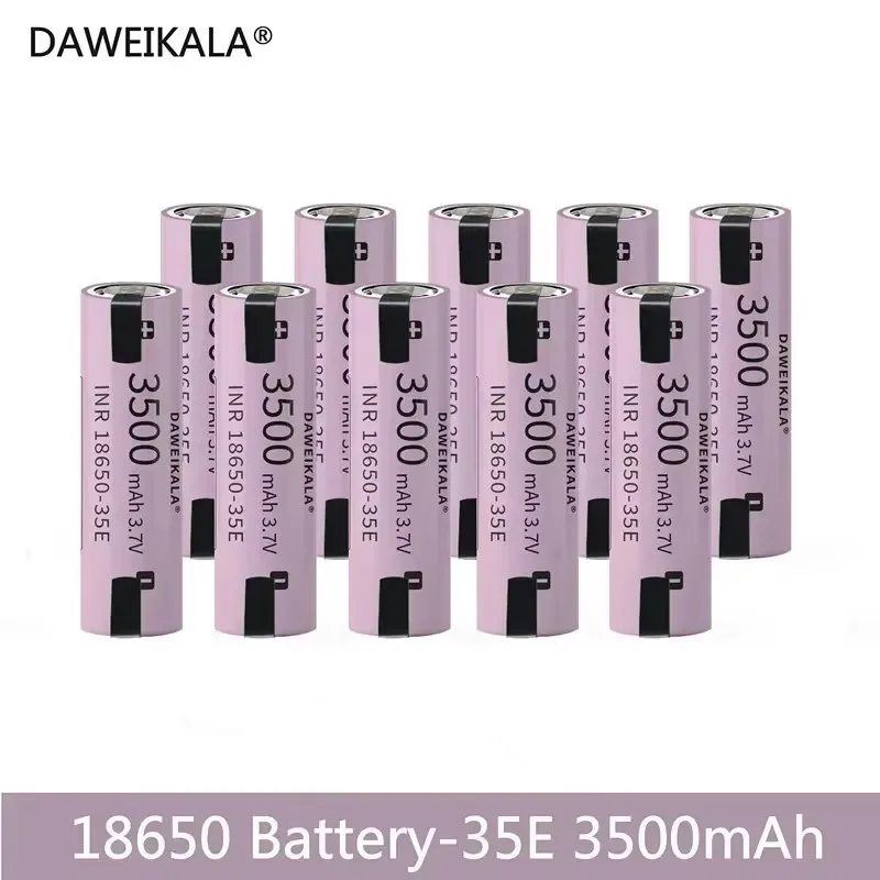 Original 35E 3500mAh Battery 3.7 V Lithium Ion Battery 3.7 V 18650 Battery 3500mAh DIY Nicke
Original 35E 3500mAh Battery 3.7 V Lithium Ion Battery 3.7 V 18650 Battery 3500mAh DIY Nicke