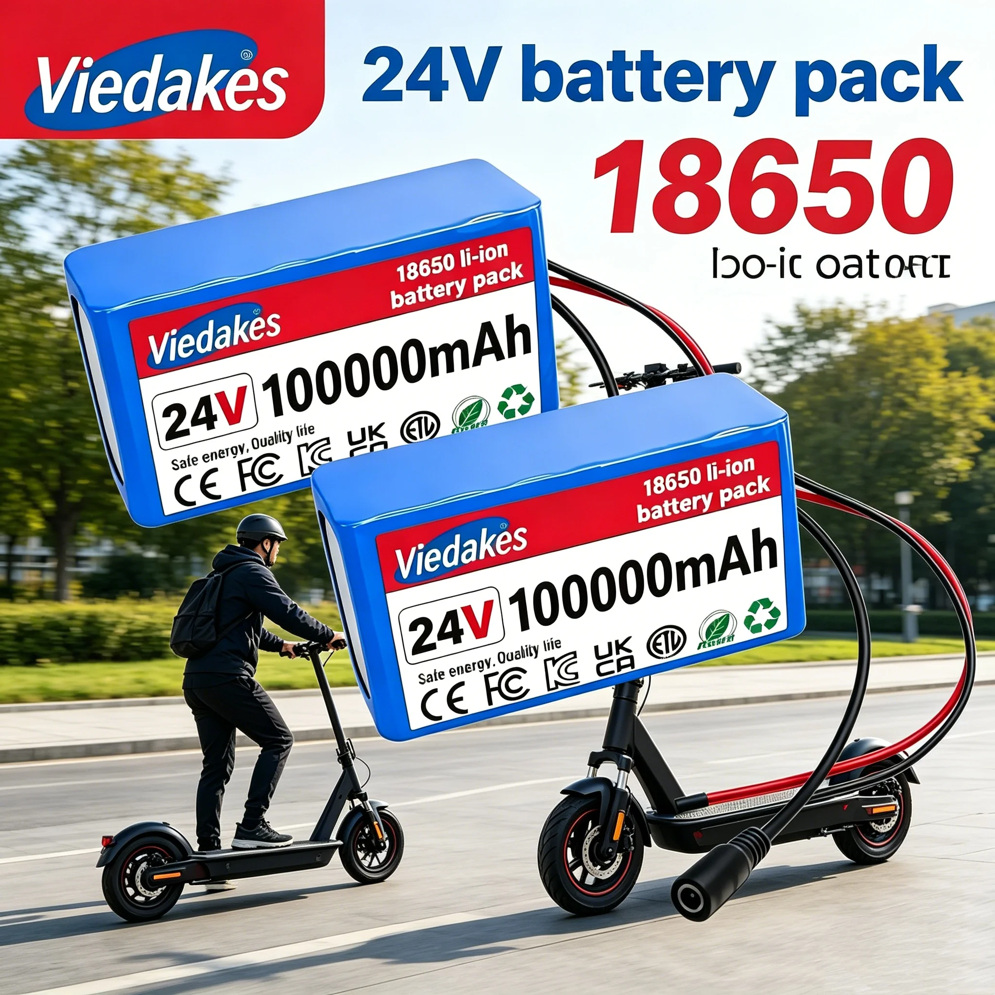 18650 Li-ion 7S3P Rechargeable Battery Pack 24V 100Ah 100000mAh BMS Safe Design for Scooter Wheelchair E-Bike Solar System Tools
18650 Li-ion 7S3P Rechargeable Battery Pack 24V 100Ah 100000mAh BMS Safe Design for Scooter Wheelchair E-Bike Solar System Tools