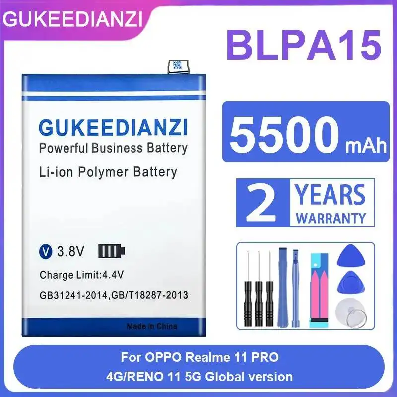 Надежный аккумулятор BLPA15 5500 мАч для мобильных телефонов Oppo Realme 11 Pro 4G и Reno 11 5G (глобальная версия)
Надежный аккумулятор BLPA15 5500 мАч для мобильных телефонов Oppo Realme 11 Pro 4G и Reno 11 5G (глобальная версия)