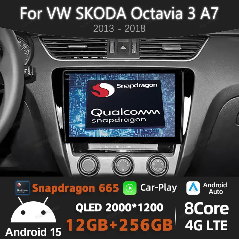 Android 15 Car Radio For Skoda Octavia 3 A7 2013 - 2018 Multimedia Video Player GPS NAVI Qualcomm BT 2DIN 4G WIFI Head Unit QLED
Android 15 Car Radio For Skoda Octavia 3 A7 2013 - 2018 Multimedia Video Player GPS NAVI Qualcomm BT 2DIN 4G WIFI Head Unit QLED