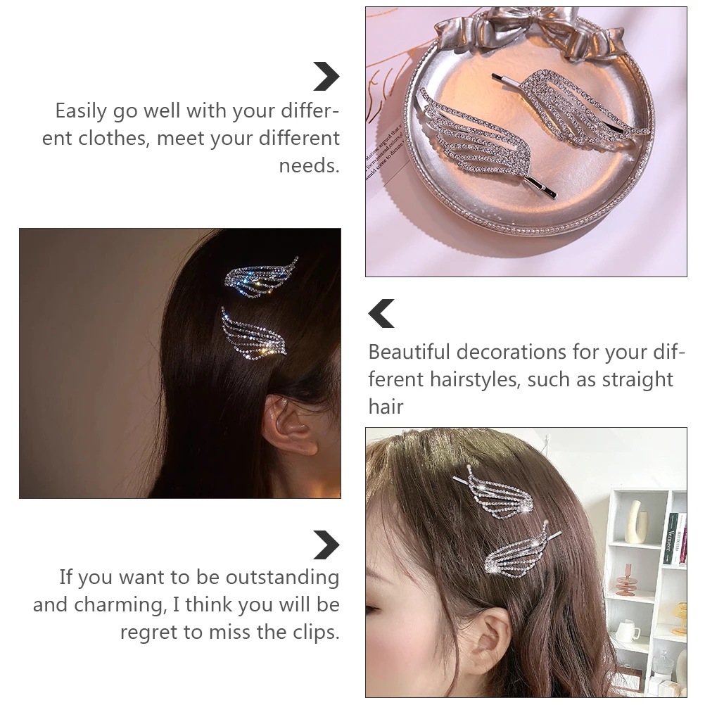 4pcs Rhinestones Hairpin Silver Crystal Clip Barrette Women Wedding Accessories Straight Curly Hairstyles
4pcs Rhinestones Hairpin Silver Crystal Clip Barrette Women Wedding Accessories Straight Curly Hairstyles