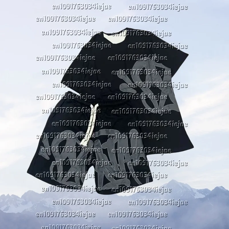 MOTO American Men's Suit Fashion Printing Casual Sports Round Neck Short-sleeved Suit Oversize Men's Cotton T-shirt + Shorts
MOTO American Men's Suit Fashion Printing Casual Sports Round Neck Short-sleeved Suit Oversize Men's Cotton T-shirt + Shorts